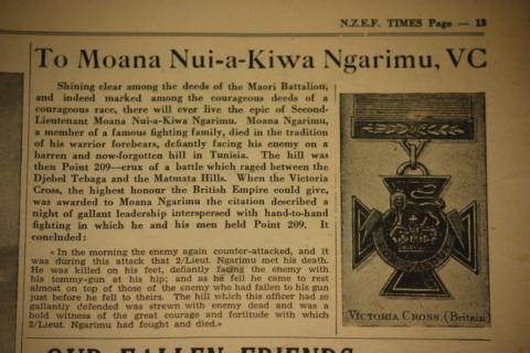 Ngarimu VC, Maori Battalion VC, Moana Ngarimu, Moana Nui a Kiwa Ngarimu VC,