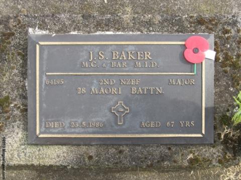 Grave of Major John Sonny Baker