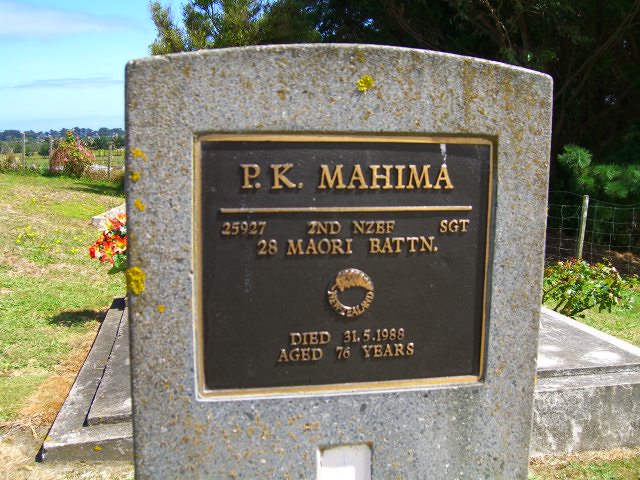 Headstone Pitiera Kahanui Mahima