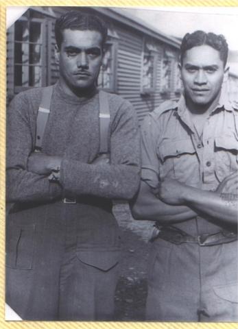 Cornelius O'Brien, Corporal, 28th Maori Battalion with Eru Tuhoro