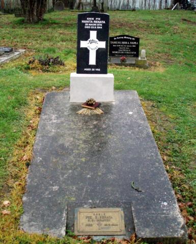 Hanita Renata's grave at Pukehou Cemetery
